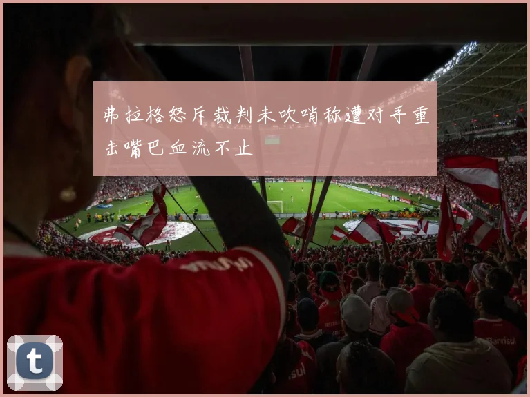 弗拉格怒斥裁判未吹哨称遭对手重击嘴巴血流不止